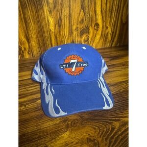 Dyno Nobel LTI 7 Free Safety Milestone Hat Blue Silver Flame OTTO Cap 58-575